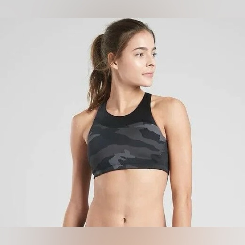 Athleta‎ | Freestyle Camo High Neck Bikini Top | Size Small